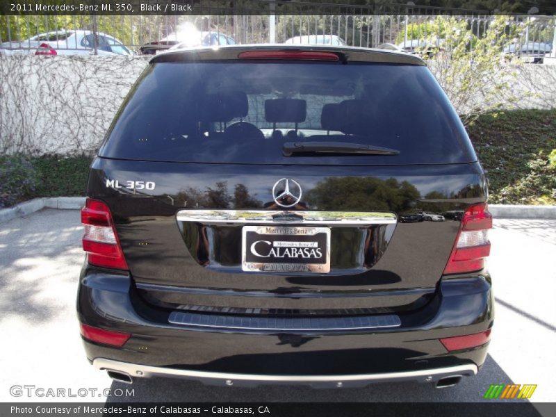 Black / Black 2011 Mercedes-Benz ML 350