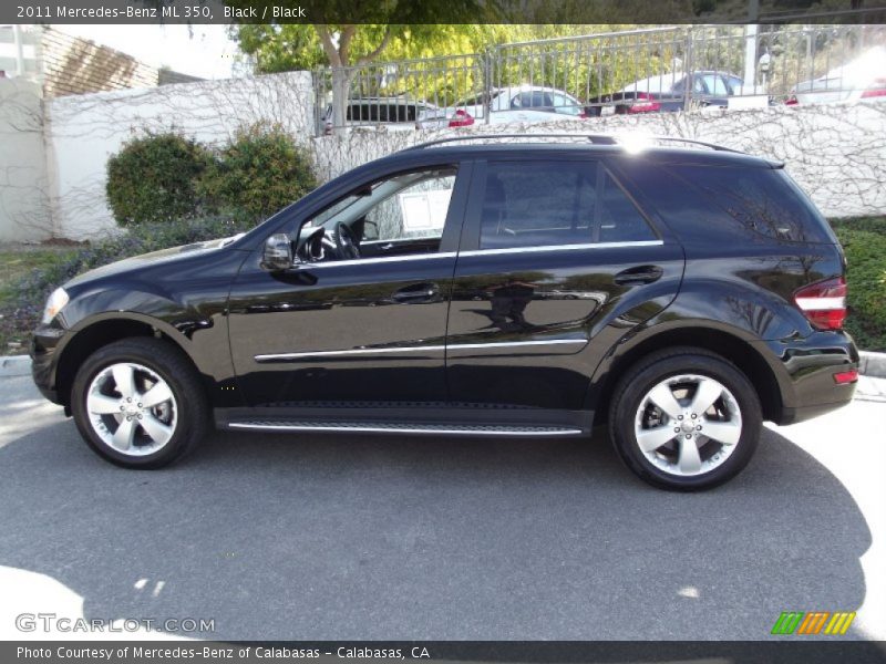 Black / Black 2011 Mercedes-Benz ML 350
