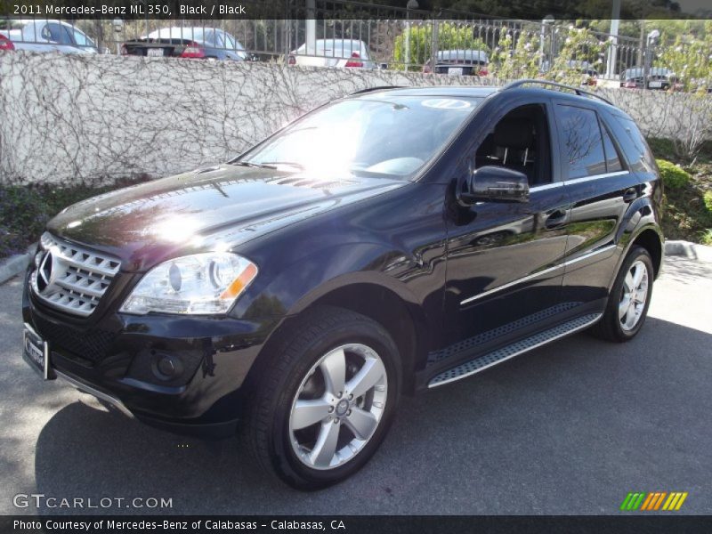 Black / Black 2011 Mercedes-Benz ML 350