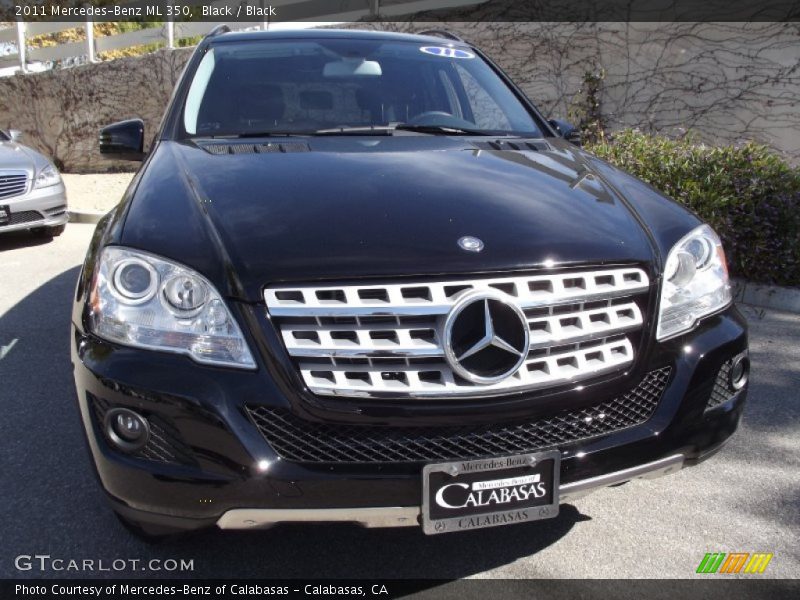 Black / Black 2011 Mercedes-Benz ML 350