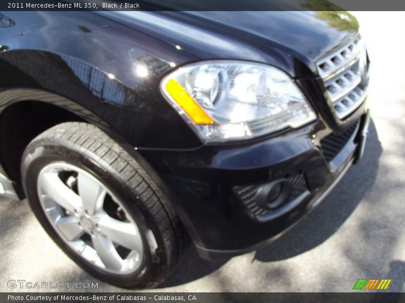Black / Black 2011 Mercedes-Benz ML 350