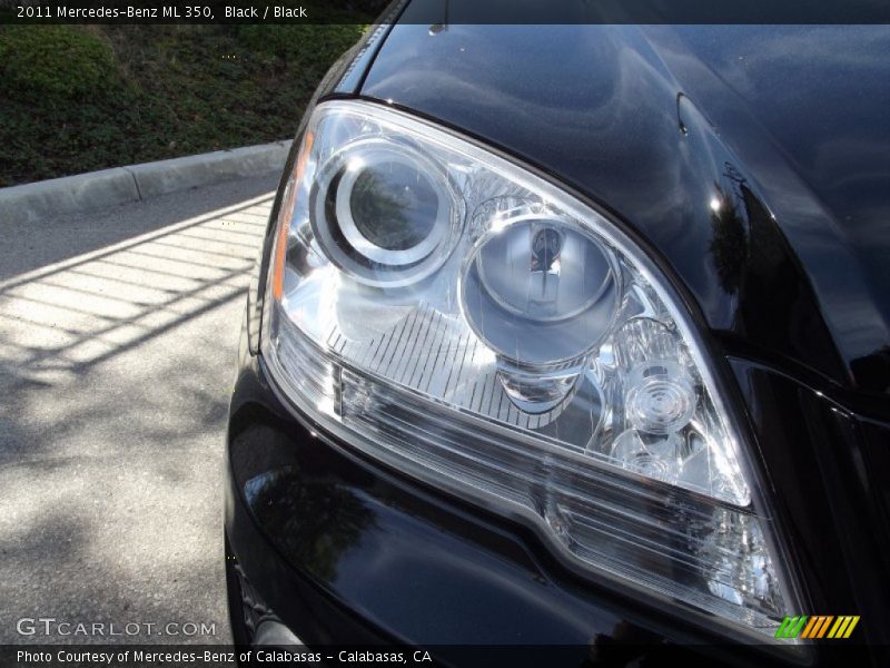 Black / Black 2011 Mercedes-Benz ML 350