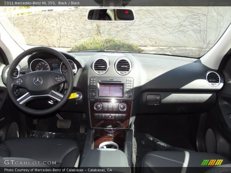 Black / Black 2011 Mercedes-Benz ML 350