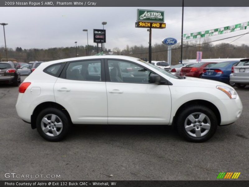 Phantom White / Gray 2009 Nissan Rogue S AWD