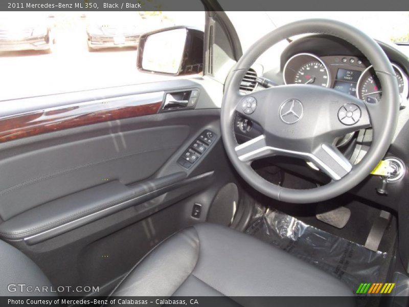 Black / Black 2011 Mercedes-Benz ML 350