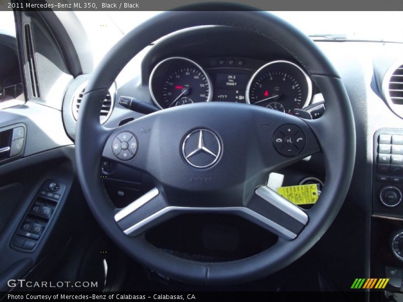 Black / Black 2011 Mercedes-Benz ML 350