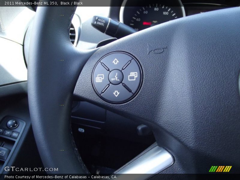 Black / Black 2011 Mercedes-Benz ML 350
