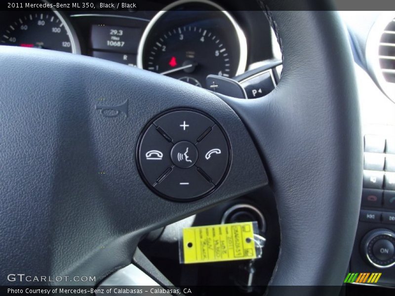 Black / Black 2011 Mercedes-Benz ML 350