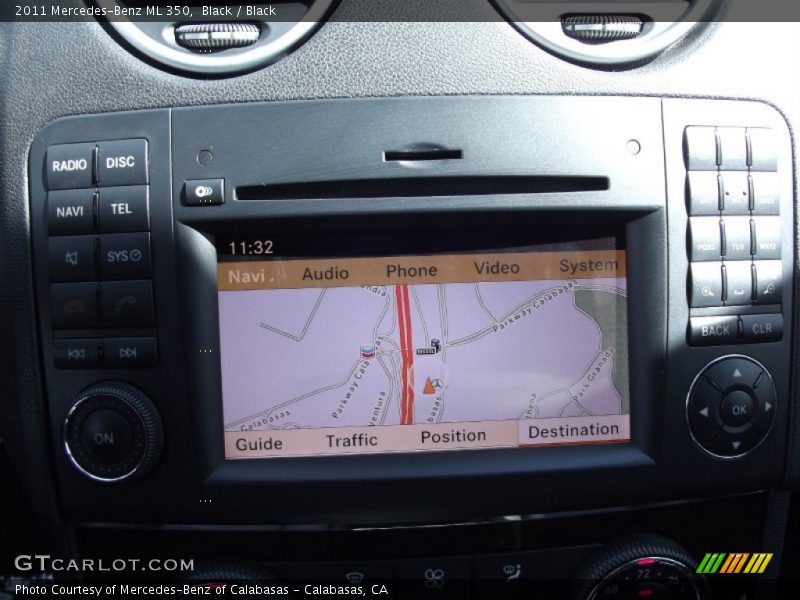 Black / Black 2011 Mercedes-Benz ML 350