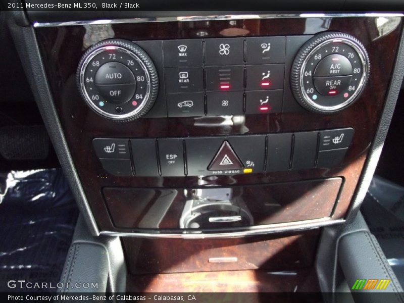 Black / Black 2011 Mercedes-Benz ML 350