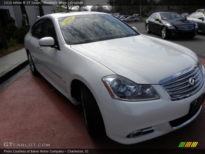 Moonlight White / Graphite 2010 Infiniti M 35 Sedan