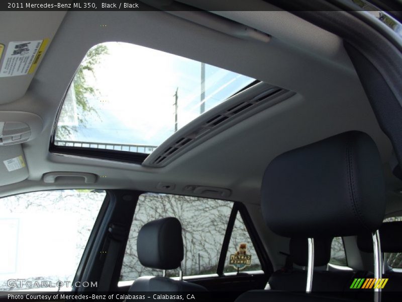 Black / Black 2011 Mercedes-Benz ML 350