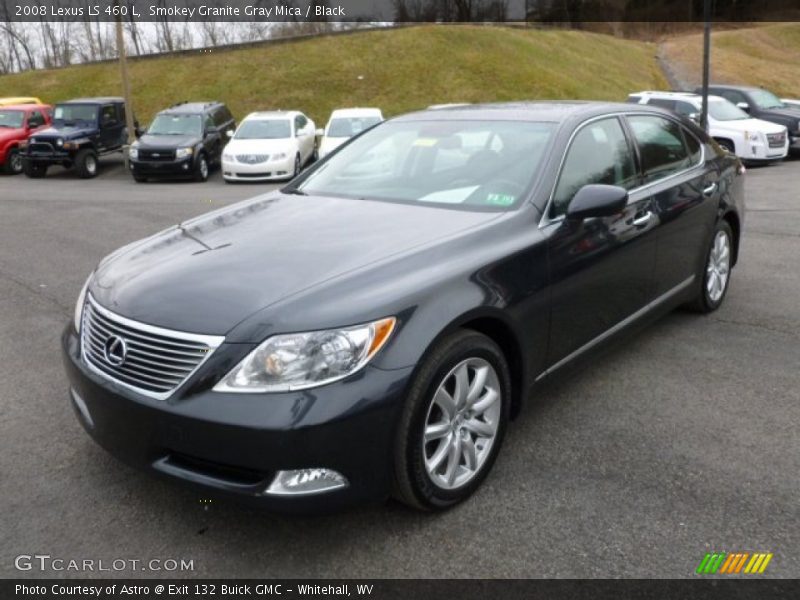Smokey Granite Gray Mica / Black 2008 Lexus LS 460 L
