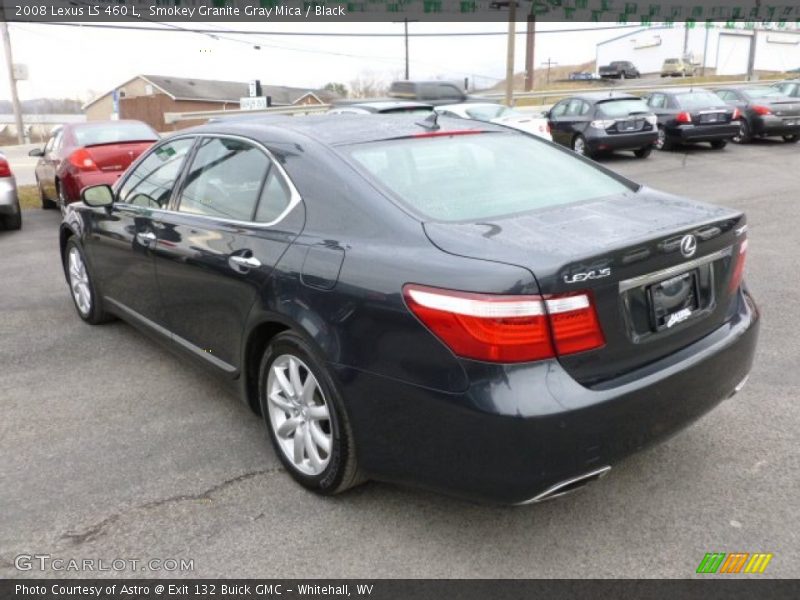 Smokey Granite Gray Mica / Black 2008 Lexus LS 460 L