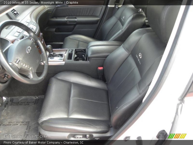 Moonlight White / Graphite 2010 Infiniti M 35 Sedan