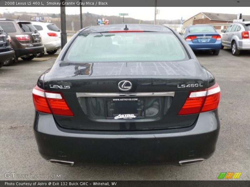 Smokey Granite Gray Mica / Black 2008 Lexus LS 460 L