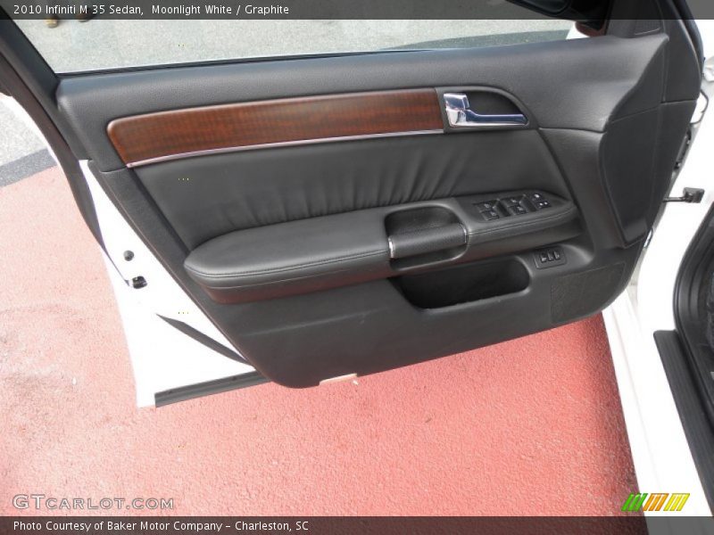 Moonlight White / Graphite 2010 Infiniti M 35 Sedan