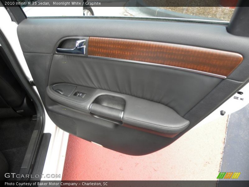 Moonlight White / Graphite 2010 Infiniti M 35 Sedan