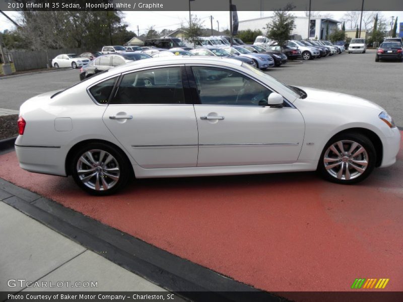 Moonlight White / Graphite 2010 Infiniti M 35 Sedan
