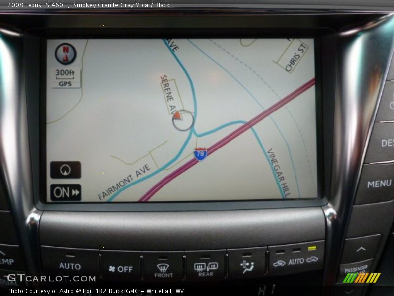 Smokey Granite Gray Mica / Black 2008 Lexus LS 460 L