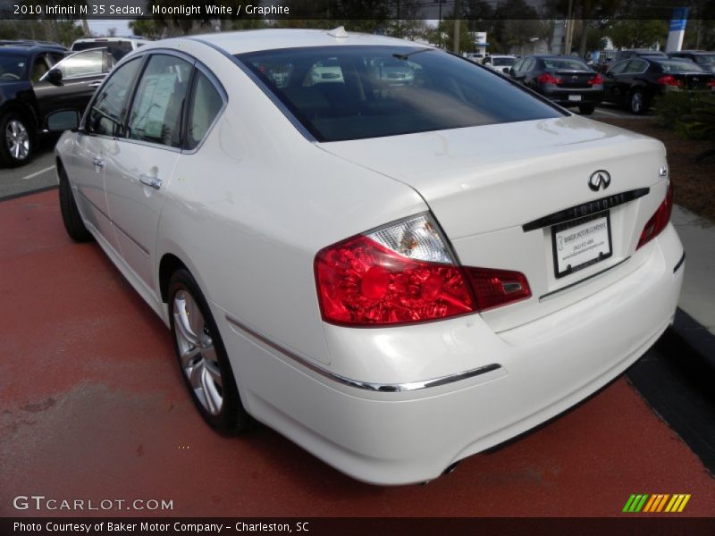 Moonlight White / Graphite 2010 Infiniti M 35 Sedan