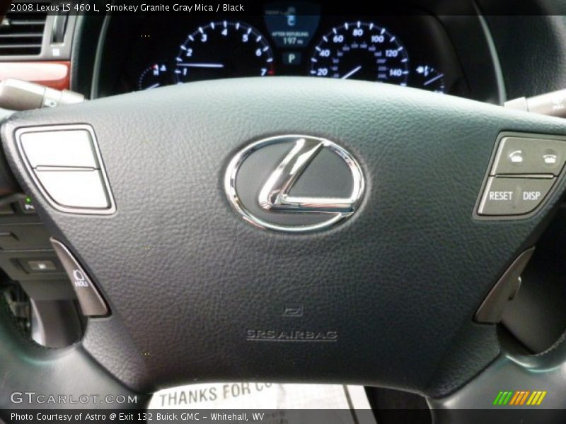 Smokey Granite Gray Mica / Black 2008 Lexus LS 460 L