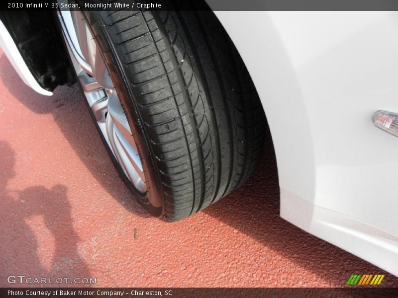 Moonlight White / Graphite 2010 Infiniti M 35 Sedan