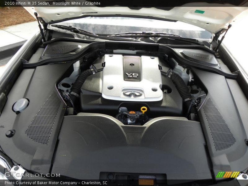 Moonlight White / Graphite 2010 Infiniti M 35 Sedan