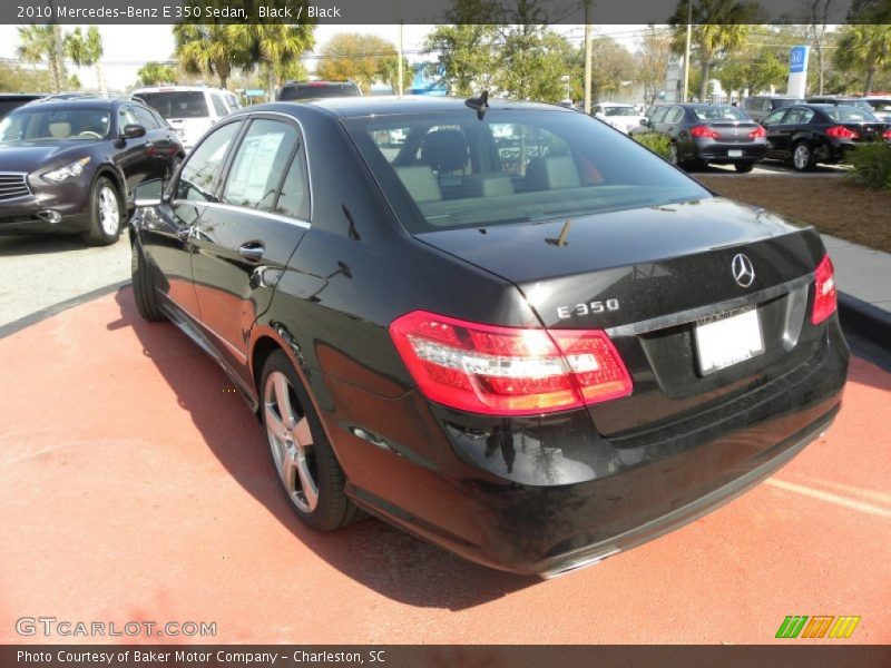 Black / Black 2010 Mercedes-Benz E 350 Sedan