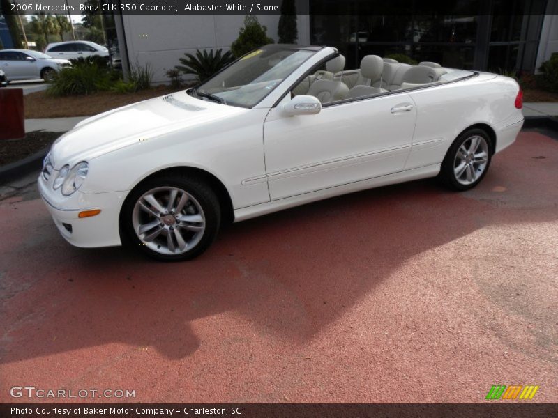 Alabaster White / Stone 2006 Mercedes-Benz CLK 350 Cabriolet