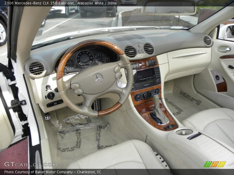 Alabaster White / Stone 2006 Mercedes-Benz CLK 350 Cabriolet