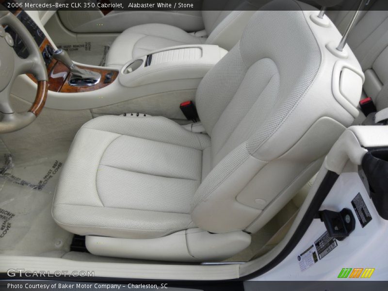 Alabaster White / Stone 2006 Mercedes-Benz CLK 350 Cabriolet