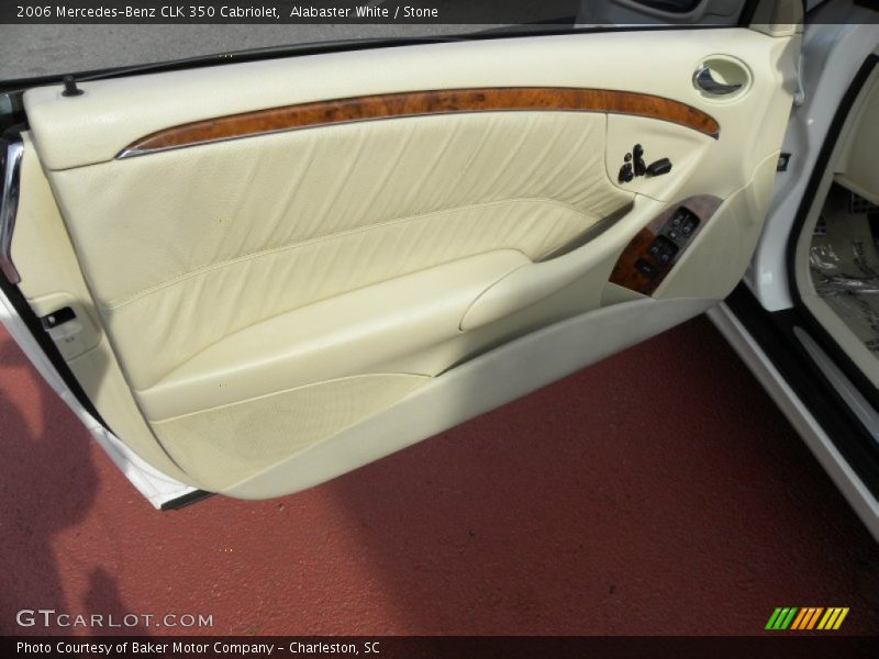 Alabaster White / Stone 2006 Mercedes-Benz CLK 350 Cabriolet