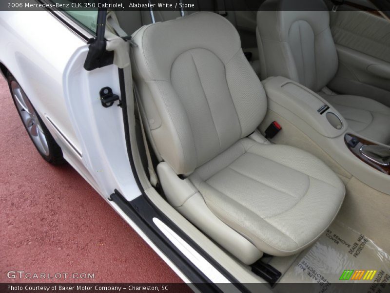 Alabaster White / Stone 2006 Mercedes-Benz CLK 350 Cabriolet