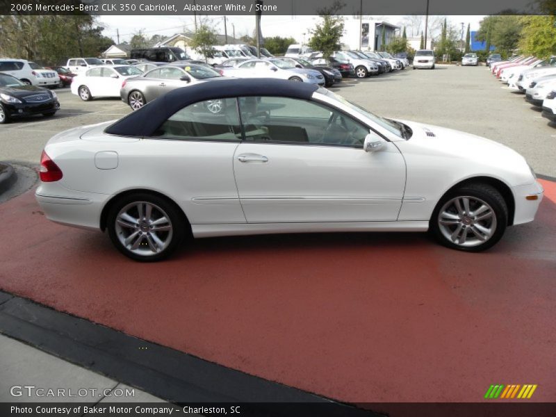 Alabaster White / Stone 2006 Mercedes-Benz CLK 350 Cabriolet