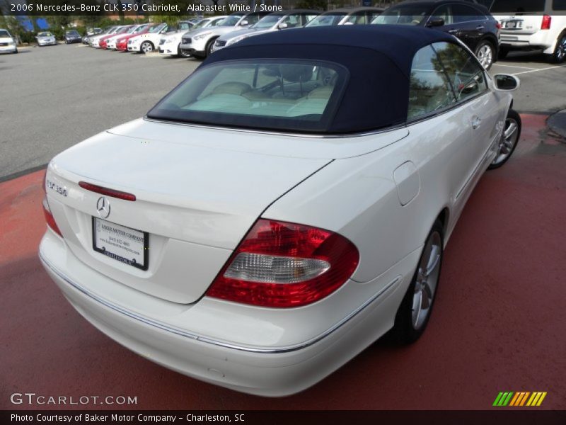 Alabaster White / Stone 2006 Mercedes-Benz CLK 350 Cabriolet