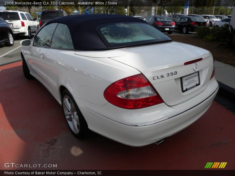 Alabaster White / Stone 2006 Mercedes-Benz CLK 350 Cabriolet