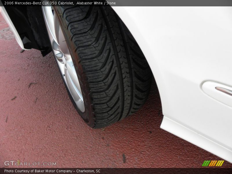 Alabaster White / Stone 2006 Mercedes-Benz CLK 350 Cabriolet
