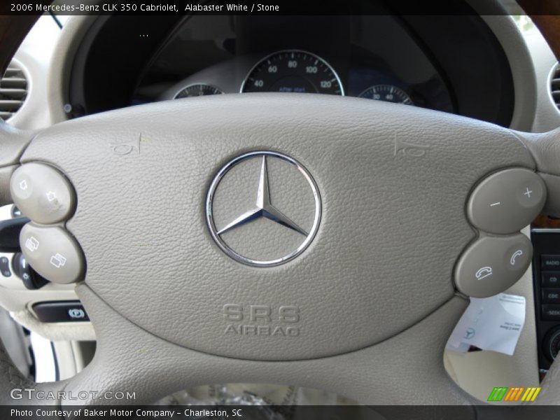 Alabaster White / Stone 2006 Mercedes-Benz CLK 350 Cabriolet