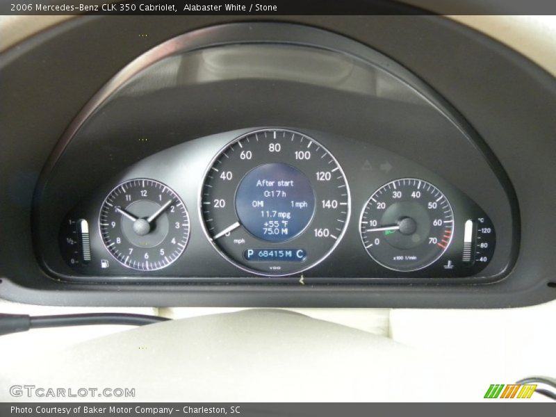 Alabaster White / Stone 2006 Mercedes-Benz CLK 350 Cabriolet
