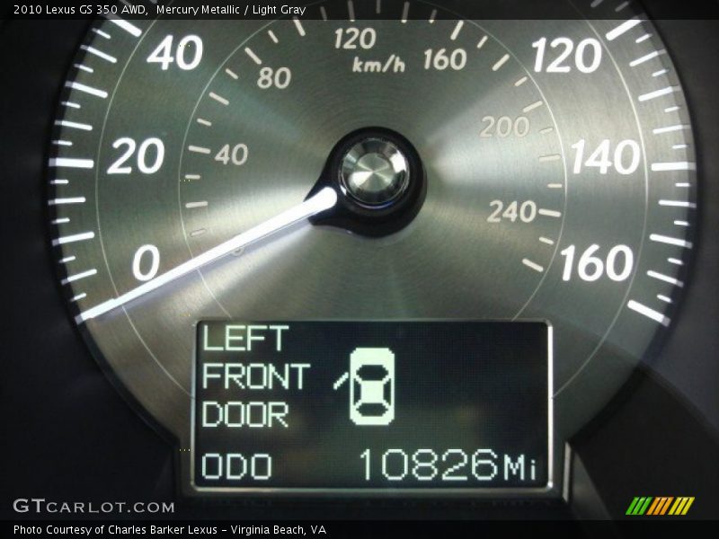 Mercury Metallic / Light Gray 2010 Lexus GS 350 AWD