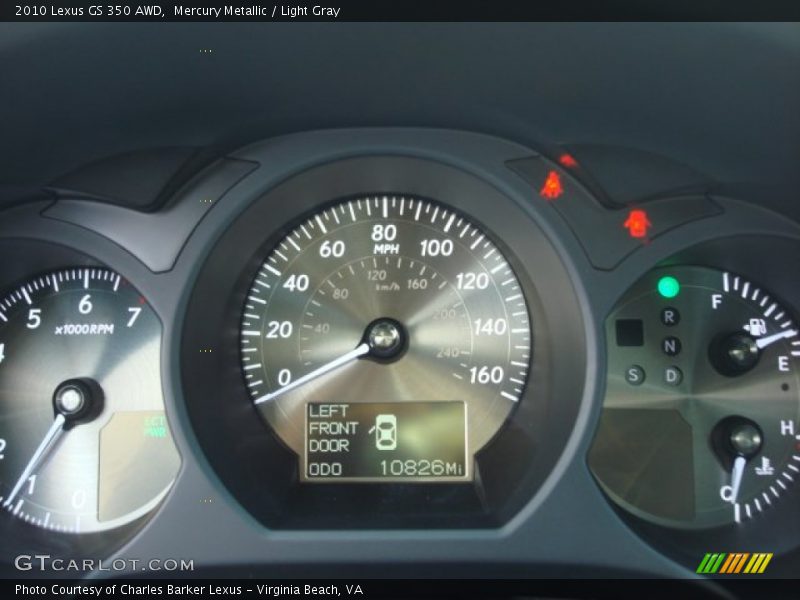  2010 GS 350 AWD 350 AWD Gauges