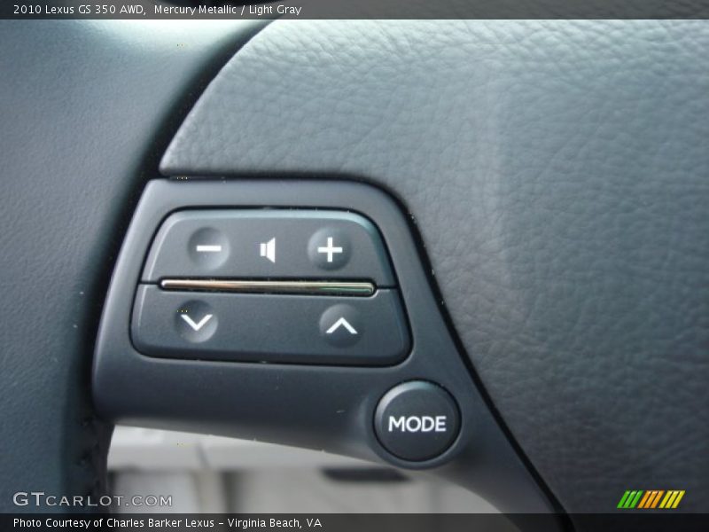 Controls of 2010 GS 350 AWD