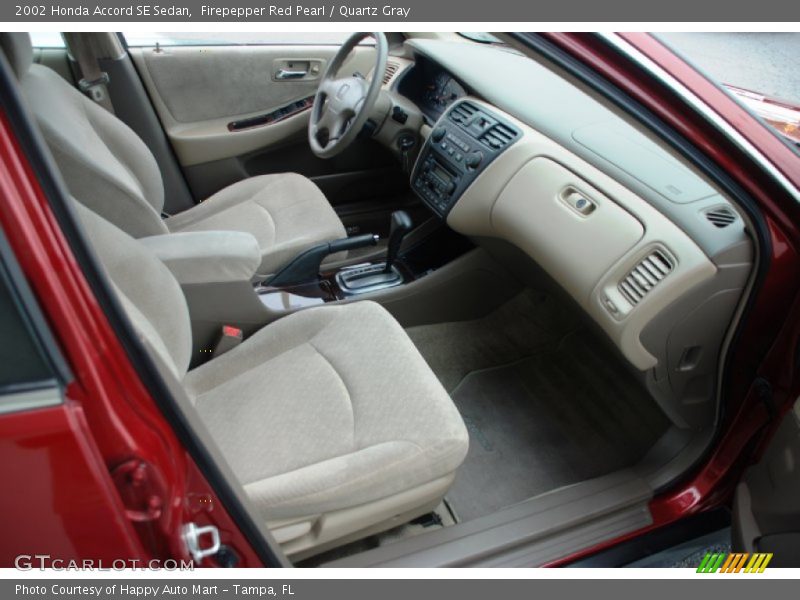 Firepepper Red Pearl / Quartz Gray 2002 Honda Accord SE Sedan