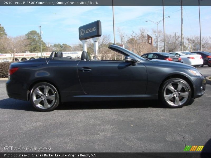 Smoky Granite Mica / Black 2010 Lexus IS 350C Convertible