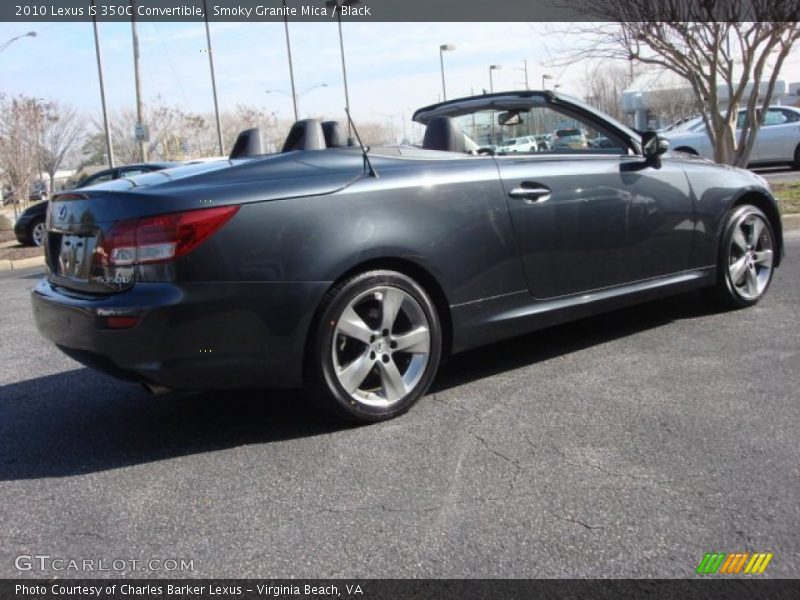 Smoky Granite Mica / Black 2010 Lexus IS 350C Convertible