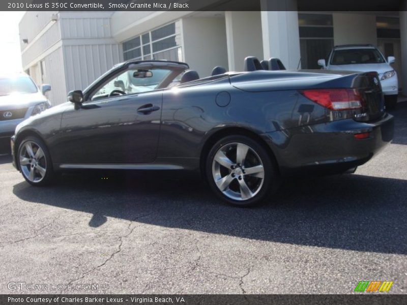 Smoky Granite Mica / Black 2010 Lexus IS 350C Convertible