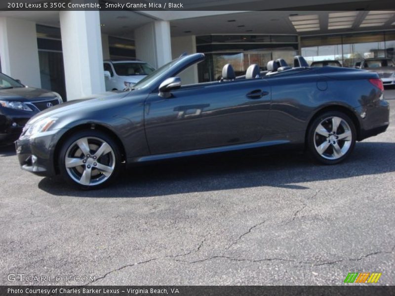 Smoky Granite Mica / Black 2010 Lexus IS 350C Convertible
