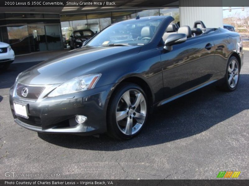 Smoky Granite Mica / Black 2010 Lexus IS 350C Convertible