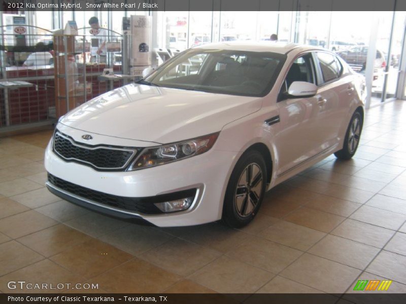 Snow White Pearl / Black 2012 Kia Optima Hybrid